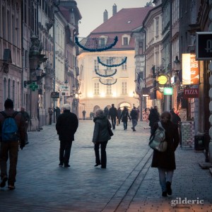 Les lumières de Noël de Bratislava - Photo de Gilderic