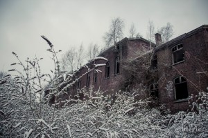 Fort de la Chartreuse (LIège, Belgique) sous la neige - photo : GIlderic