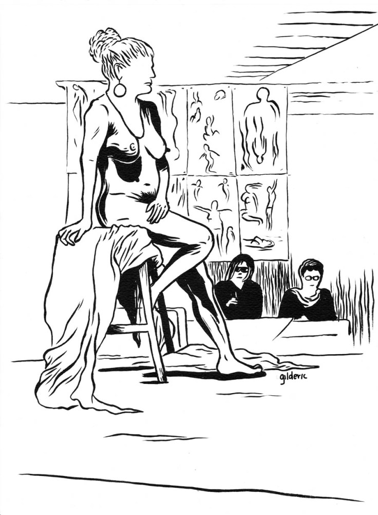 Des visages, des figures : mise à nu - Dessin de Gilderic