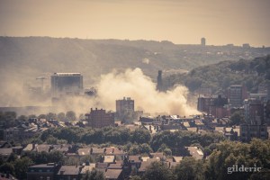 Incendie sur Liège - Photo : Gilderic