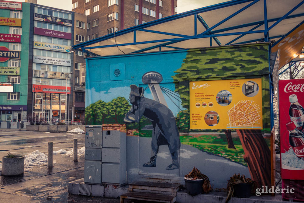 Street art Napoléon à Bratislava