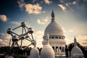 Mini-Europe (Le Sacré-Coeur et l'Atomium) à Bruxelles