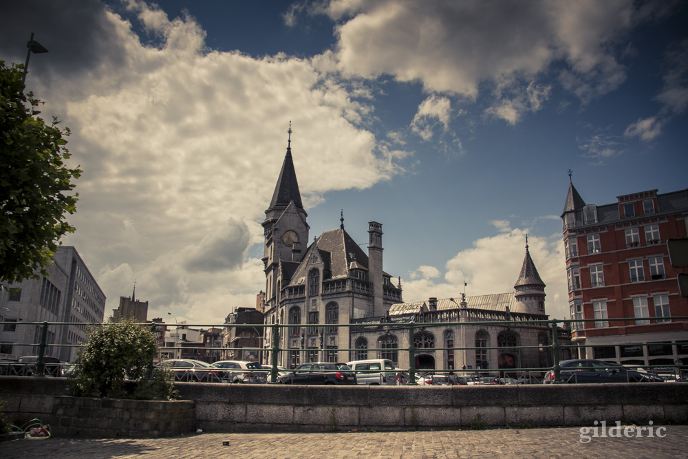La Grand Poste vue de la navette fluviale de Liège