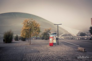 Liège-Guillemins embrumée