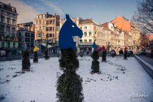 Froid et décor d'hiver (Liège, Belgique)