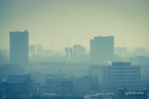 Hazy and cold Bratislava