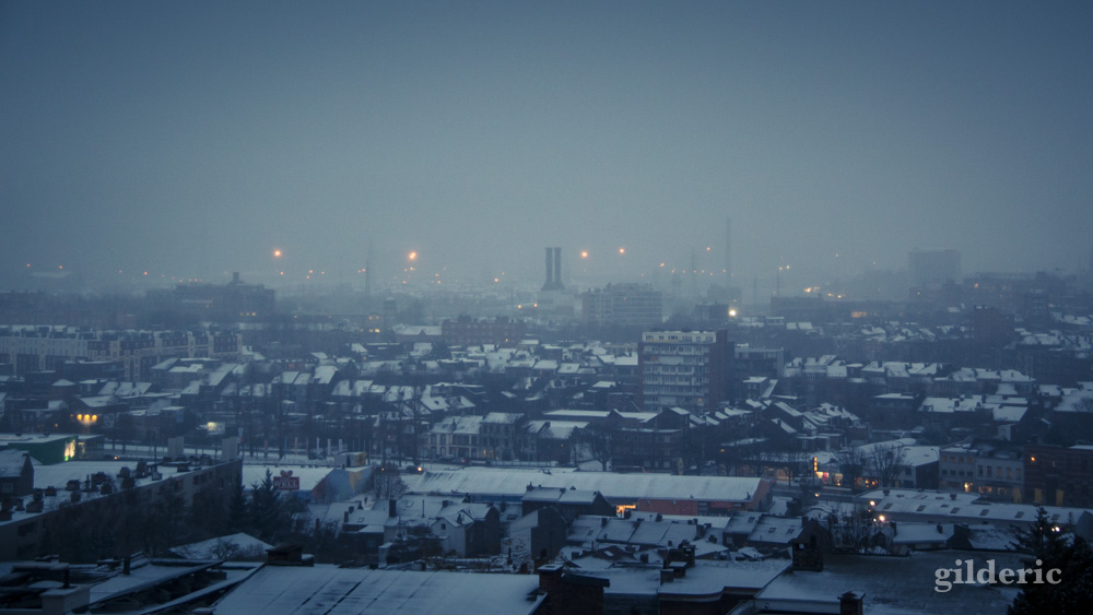 Il neige sur Liège