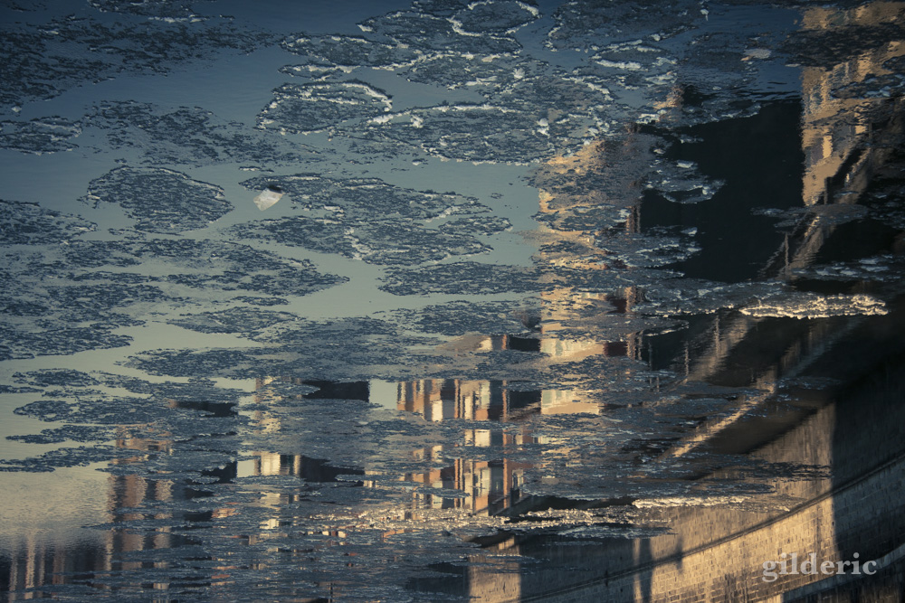 La Meuse glacée (Liège)