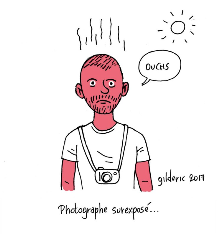 Le photographe surexposé (dessin)