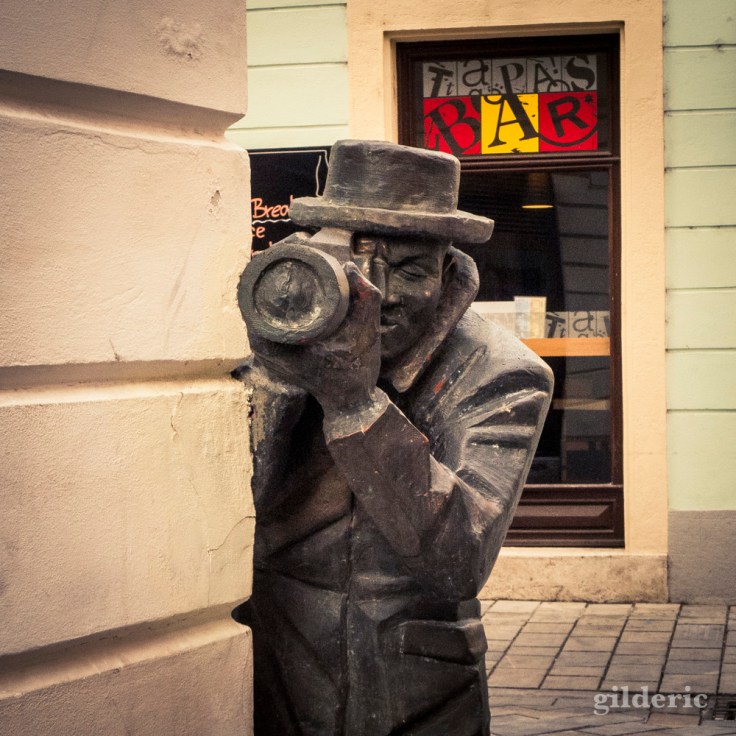 Détail du "Paparazzi" (Bratislava)