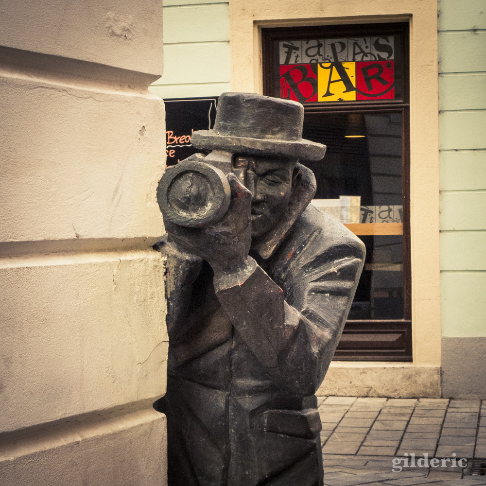 Détail du "Paparazzi" (Bratislava)