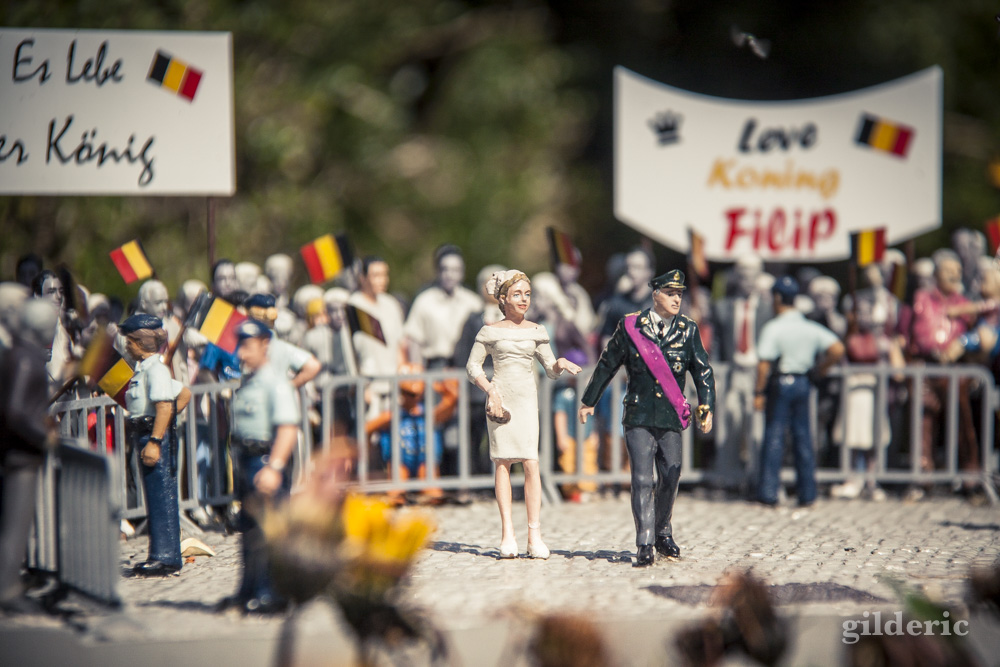 Le roi Philippe et la reine Mathilde en miniature à Mini-Europe (Bruxelles)