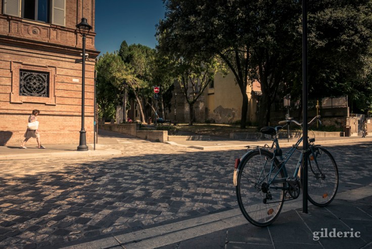 Vélos et piétons à Rimini