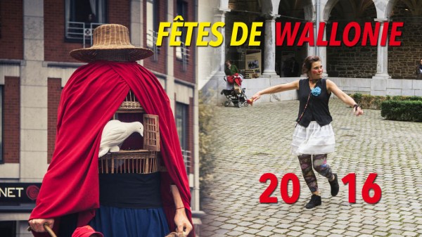 Fêtes de Wallonie 2016 : les géants et la danseuse (Liège)