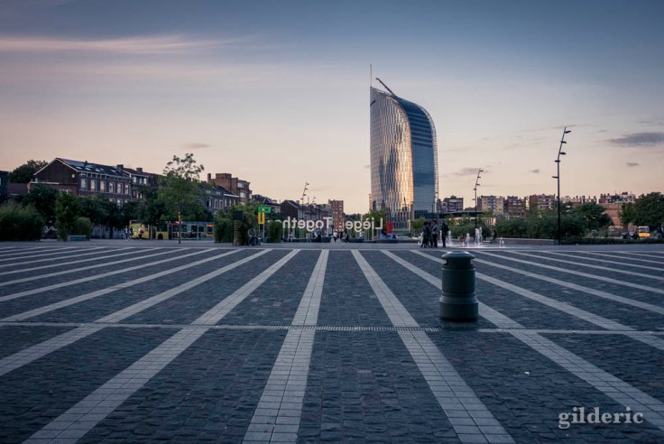 Esplanade de Liège-Guillemins et Tour des Finances