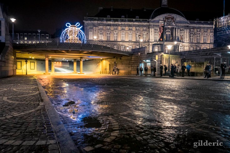 Liège, Place Saint-Lambert, tôt le matin