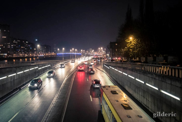 Circulation dense à Liège en fin de journée
