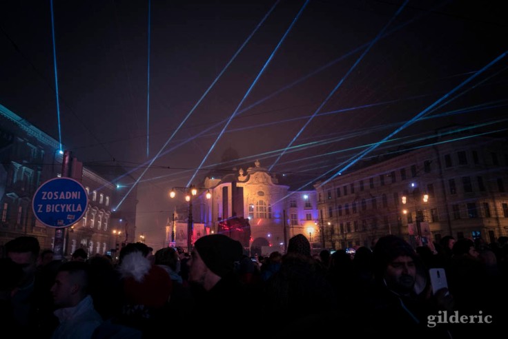 Light Show du Nouvel An à Bratislava