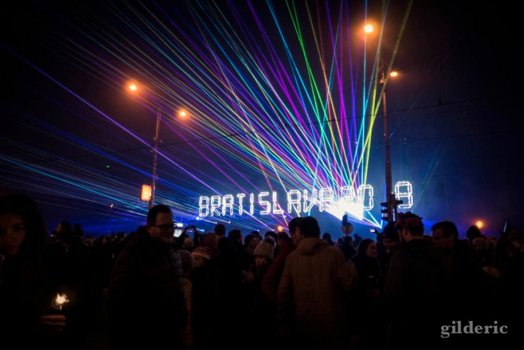 Light show du Nouvel An à Bratislava