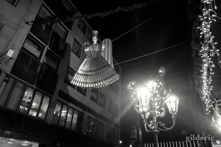 Ange et illuminations de Noël à Nuremberg