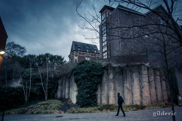 Matin pluvieux au centre de Liège