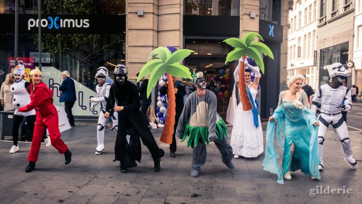 Street show sur le Meir à Anvers