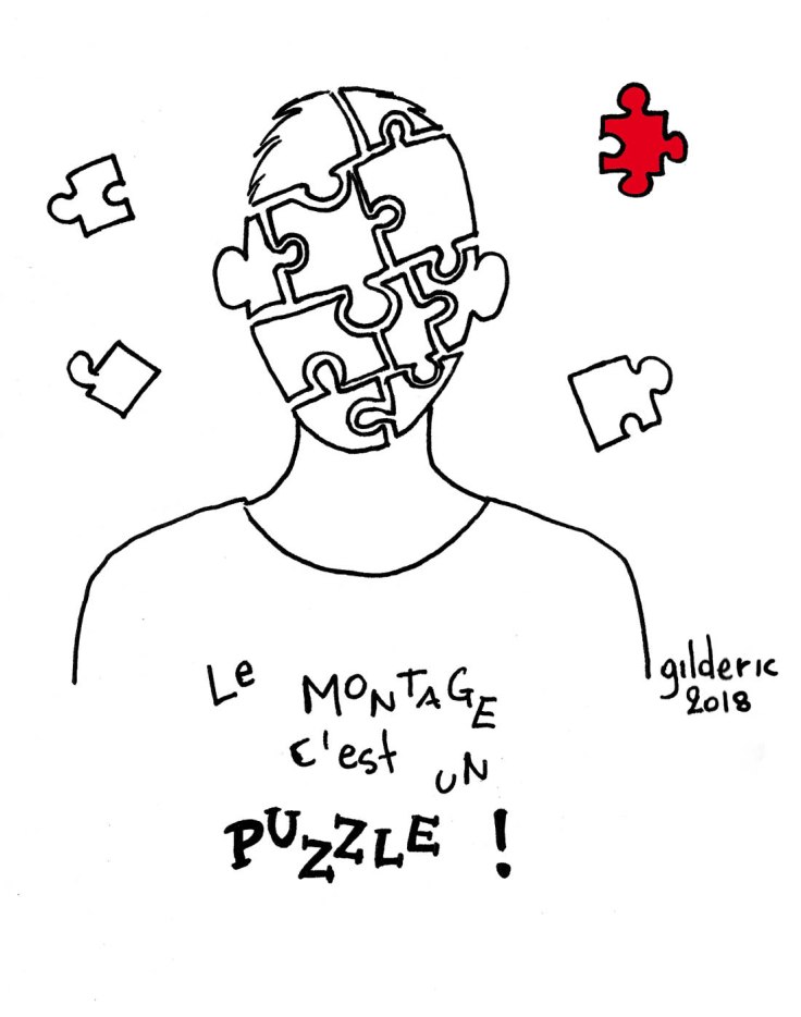 Réussir sa bande-annonce YouTube (dessin) : le montage, c'est un puzzle