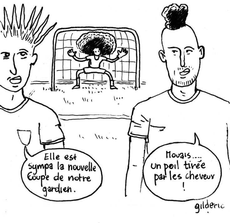La coupe des footballeurs (dessin de Gilderic)