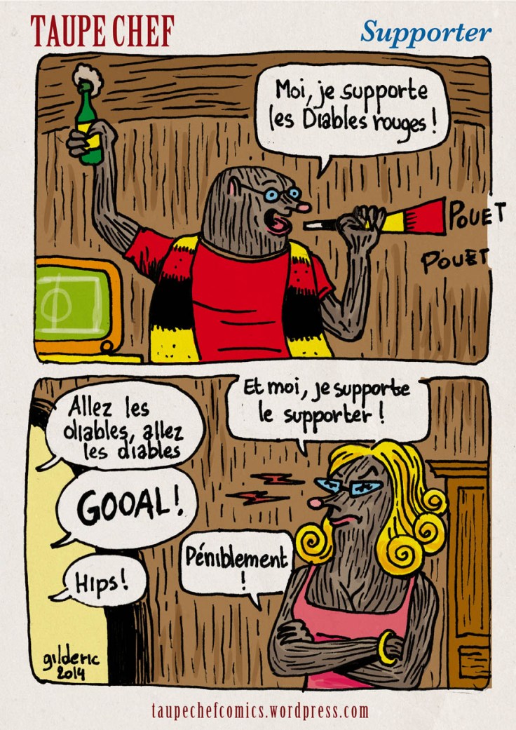 Taupe Chef : comment supporter le supporter de foot ? (strip BD)