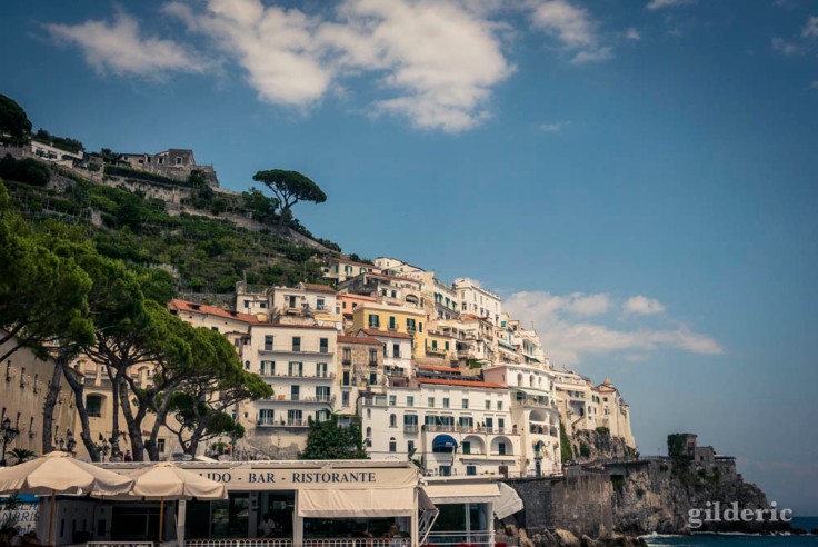 Vue partielle d'Amalfi (Italie)