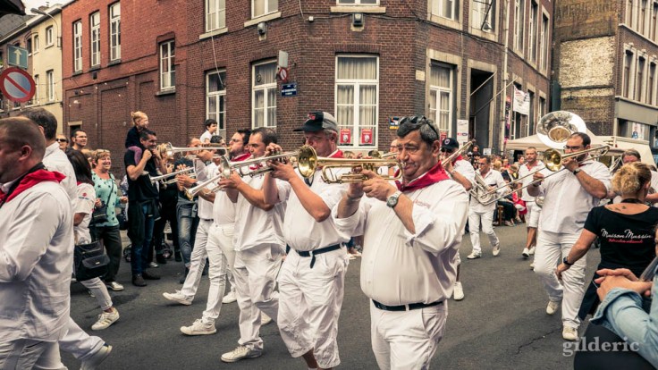15 août 2018 en Outremeuse : fanfare pendant le cortège