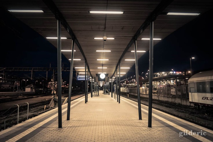 Gare de Luxembourg, le soir