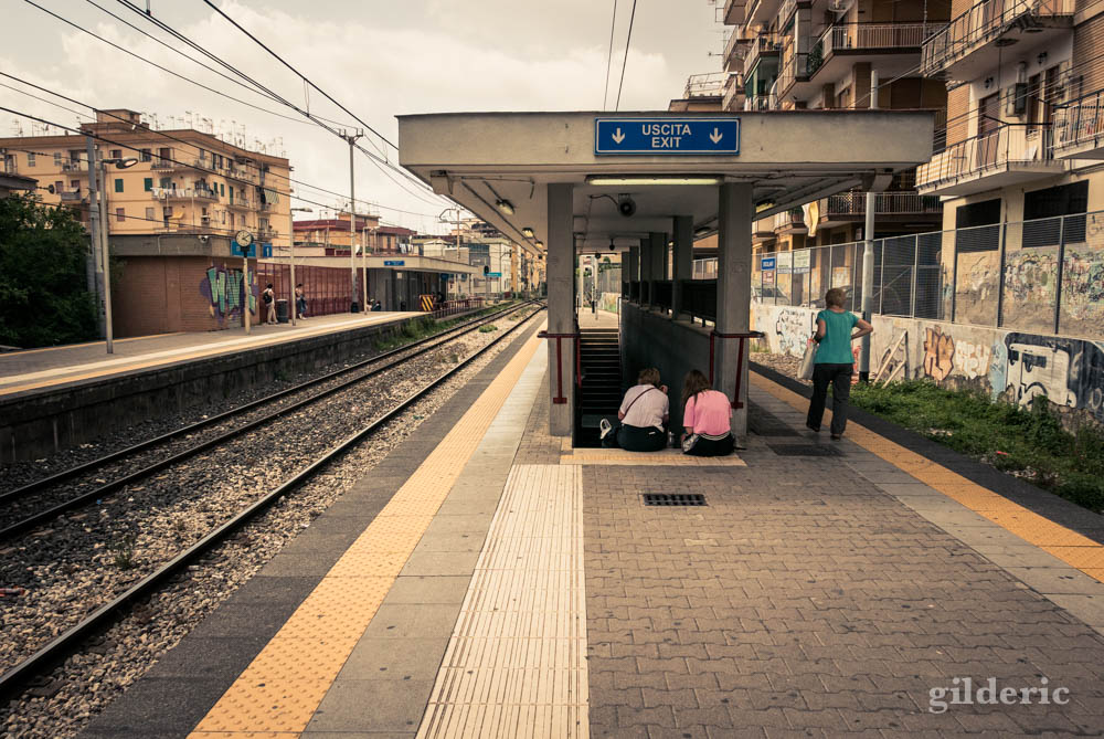 La gare de Herculanum (Italie)