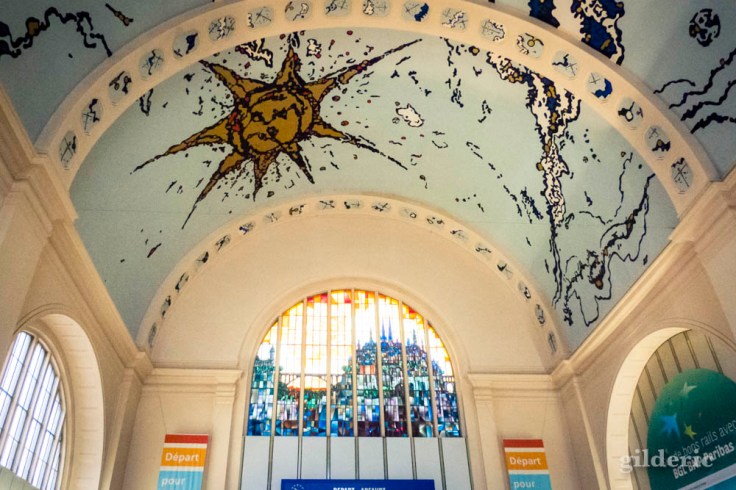Plafond de la gare de Luxembourg