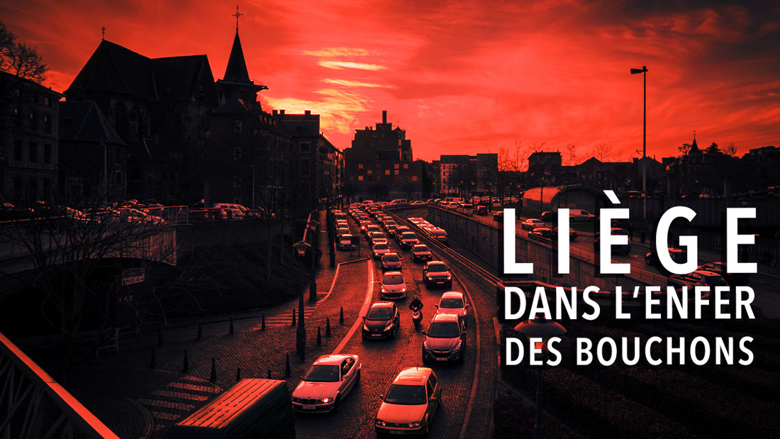 Liège dans l'enfer des bouchons (illustration)