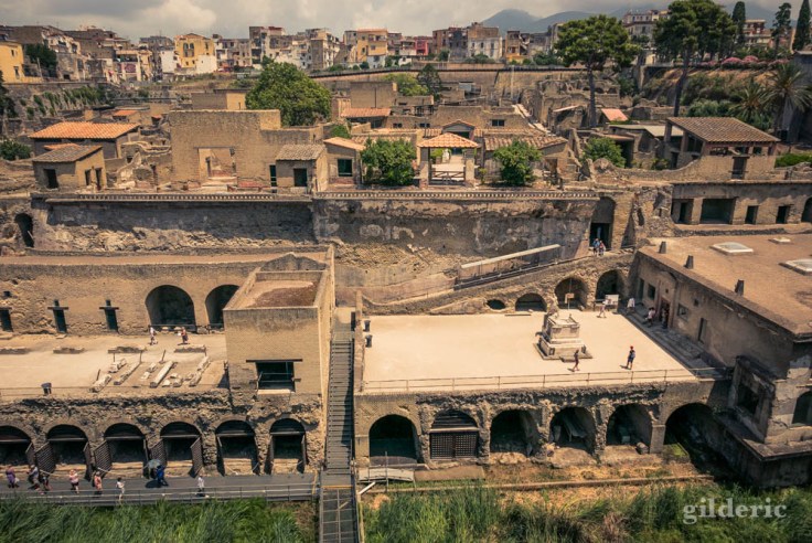 Les fouilles d'Herculanum (Italie)
