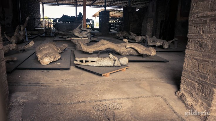 Moulages de corps à Pompéi