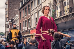 Géants de Belgique au cortège du