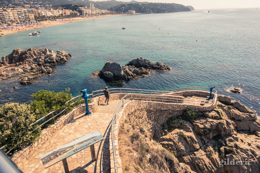 Lloret de Mar : point de vue sur la mer et la plage
