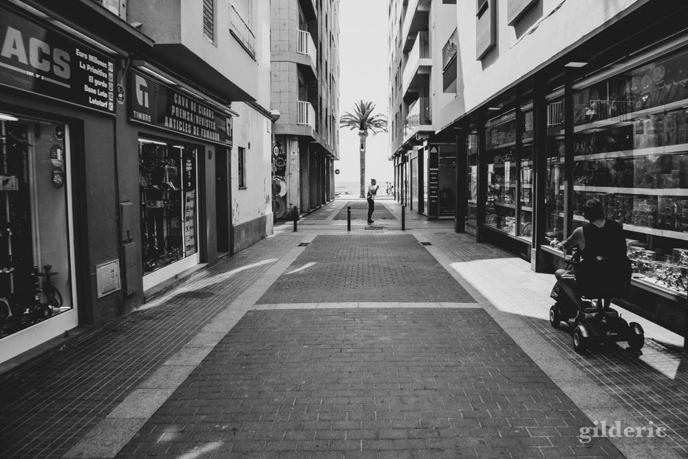 Street photography à Lloret de Mar (noir et blanc)