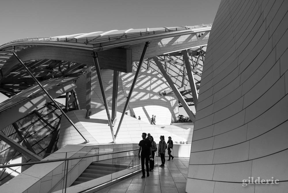 Sur la terrasse de la Fondation Louis Vuitton