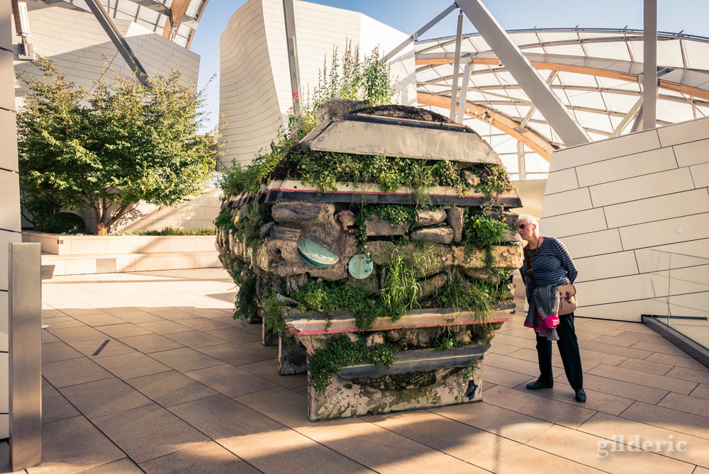 Sur la terrasse de la Fondation Louis Vuitton