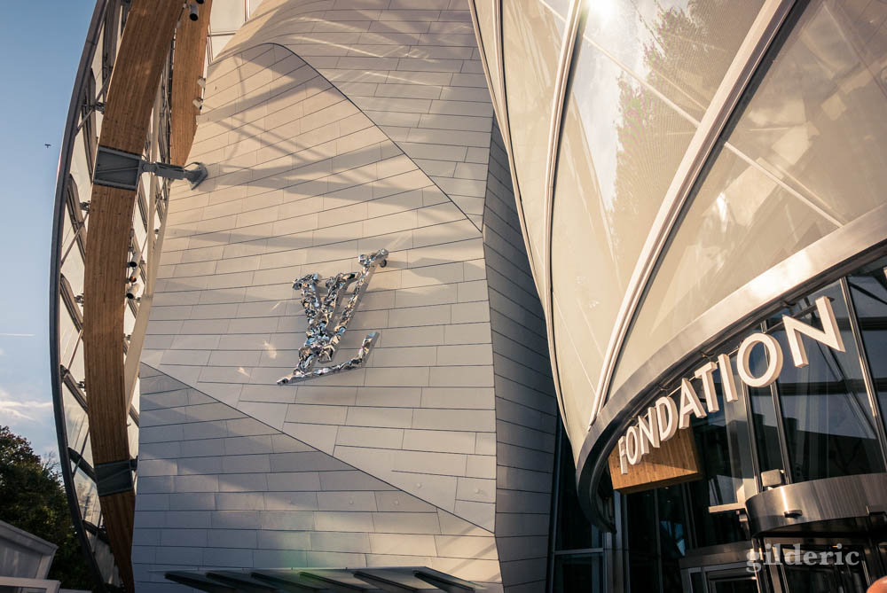 Façade de la Fondation Louis Vuitton