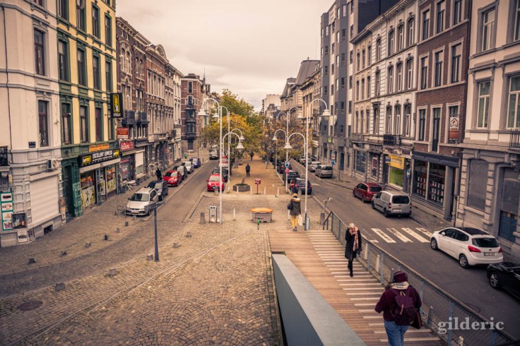 La passerelle en automne à Liège