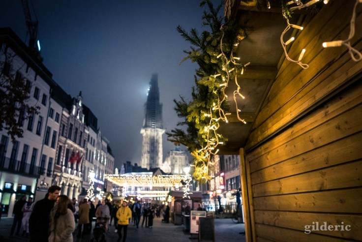 Anvers, la vieille ville, le soir du Nouvel An