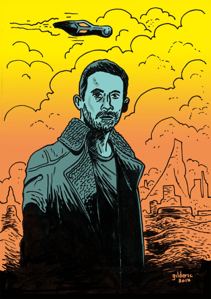 Ryan Gosling dans Blade Runner 2049 (dessin)