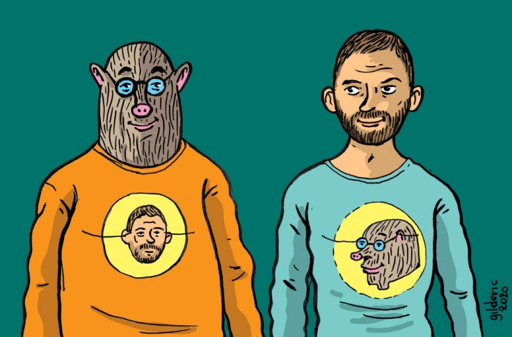 Taupe Chef et Gilderic (le personnage et son créateur)