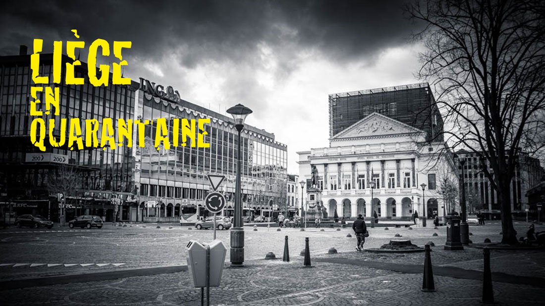 Liège Lockdown (en quarantaine) - street photography en noir et blanc