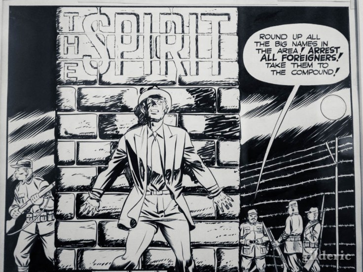 Spirit, le justicier masqué créé par Will Eisner (détail d'une planche)