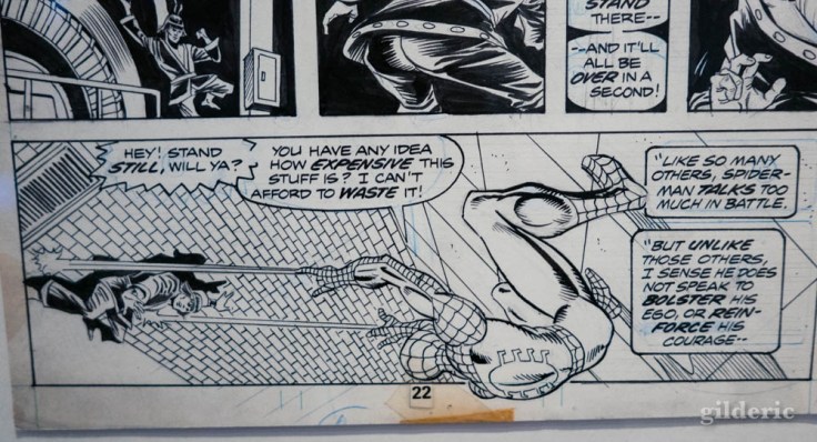 Case d'une planche de Spiderman de Ditko et Stan Lee